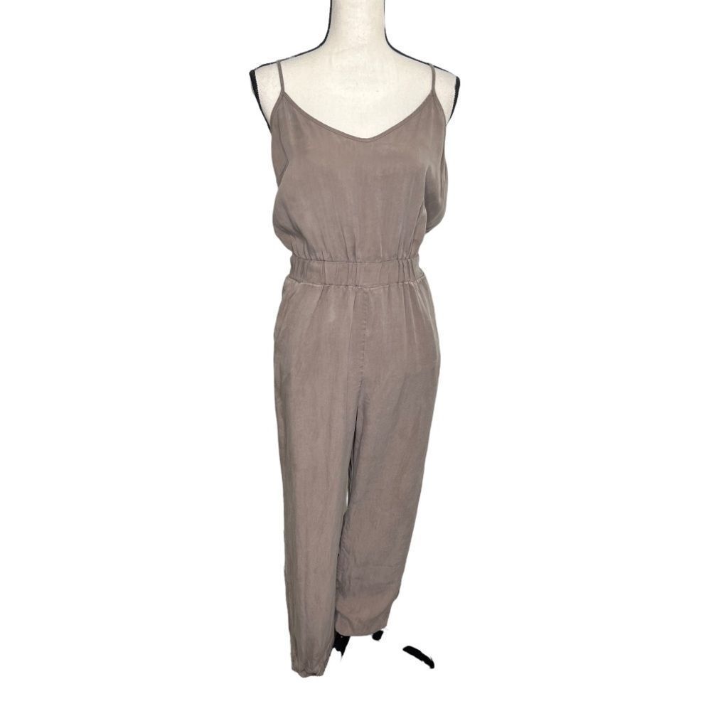 THREAD + SUPPLY Gray, Brown Jumpsuit. Size Medium.